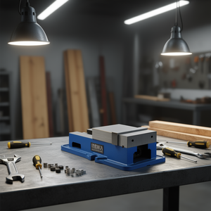 Tornillo de Banco de Precisión Accu Lock con Ancho de Mordaza de 150 mm, Base Fija para Trabajos Industriales en Metal - Product Image 2