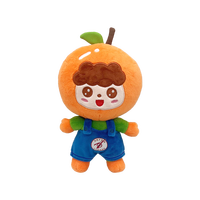 Groothandel Knuffel Oranje Pluche Pop Mascotte Schattige Katoen En Pluche Relatiegeschenk Met Aangepaste Logo