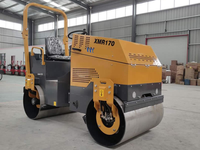 Compacteur à rouleaux vibrants de 1,7 tonne XMR170, rouleau à double tambour léger, machine routière