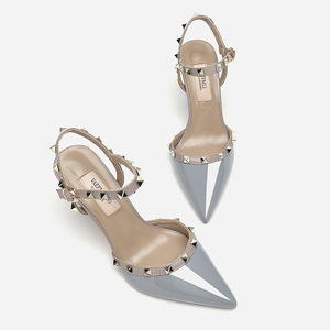 Fábrica al por mayor remache zapatos de tacón alto con tacón fino antideslizante cómodo puntiagudo suela plana <span class=keywords><strong>Liu</strong></span> Ding Mujer - Product Image 3
