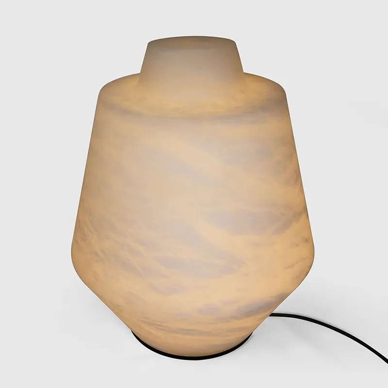 Wholesale 6W peculiar shape modern luxury night light Spanish nature marble ball COB led texture decorative desk table lamp