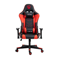 Chaise de jeu en cuir PU OEM ODM pour salle de jeu, chaise ergonomique à dossier haut pour l'e-sport avec repose-pieds