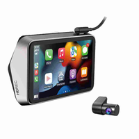 Caméra embarquée A6 WiFi avec écran 4,5 pouces, Carplay, double caméra avant et arrière 2K 1080P, DVR, vue de recul, enregistrement en boucle, verrouillage de fichier