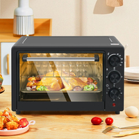 Four de cuisson électrique 25L, friteuse à air, four à convection commercial, pour pizza et pain, four à pâtisserie intégré, grille-pain, chaleur uniforme