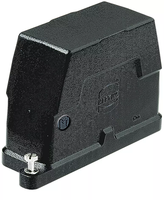 Connecteur électrique robuste HARTING 19400240513 Han 24 HPR IP65 16A en aluminium avec verrouillage par vis M40, capot de verrouillage par vis 24B, entrée latérale