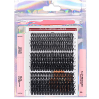 Individuel Manga Lash Cluster DIY Lash Extensions Kit Fournisseurs avec Cils Colle Remover Pince À Épiler Faux Vison Cils En Gros