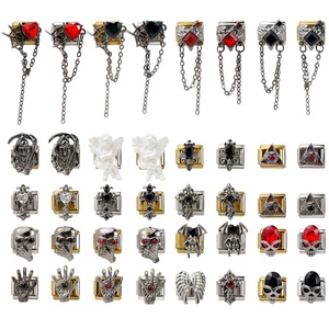 Italian <b>Charm</b> Gothic Style DIY Bracelet Stainless Steel with Gold Plating Trendy Gothic Fashion Bracelet - Product Image 5