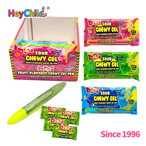 Şeker toptan özel özel etiket eğlenceli ekşi sakızlı jel şeker yenilik kalem ile yaratıcı oyun ve parti iyilik için mükemmel OEM - Product Image 4