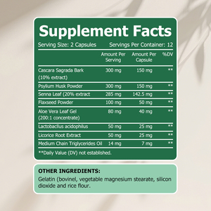 Best Selling Colon 14 Day Cleanse Capsules Supports Digestive Health Support Healthy Bowel Movement Weight Loss Absorption - Product Image 2