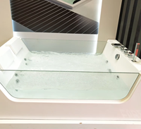 Baignoire de massage intérieure élégante pour couple, baignoire à remous pour 1 à 2 personnes