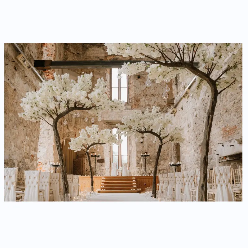 Arc d'un cerisier artificiel avec fleurs de cerisier, cm, pour mariage