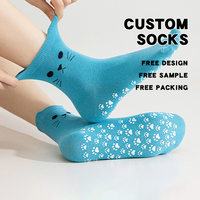 Chaussettes de yoga personnalisées pour femmes, norme mignonne, faible quantité minimale de commande, vente en gros de chaussettes Pilates