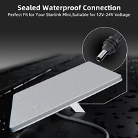 Cable de Alimentación JMAX 3M Starlink Mini de 100W 12V-24V, Adaptador de Encendedor de Cigarrillos a Cable de Alimentación CC con Puerto USB Tipo-C y Voltímetro