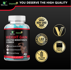 Winstown weight gain <b>creatine</b> monohydrate gummies 2500mg weight gain muscle building supplement boost endurance sports gummies - Product Image 5
