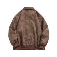 Blouson Bomber Homme Personnalisé en Similicuir Zippé Style Vintage Motard Racing Streetwear