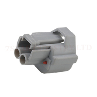 Conector Adaptador de Arnés de Cables para Inyector de Combustible Automotriz de 2 Pines, Gris, 7S0249B-2-21, Corriente Nominal 2A, 12V, Contactos de Latón, Longitud Personalizada