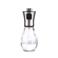 Distributeur de vaporisateur d'huile en verre de 200ml Distributeur d'huile de cuisine 2 en 1 et pulvérisateur de brouillard pour diffuseur
