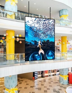 Écran LED intérieur ultra-fin personnalisé P2.97, mur vidéo publicitaire double face, panneau LED en aluminium moulé sous pression 1000*250mm - Product Image 1