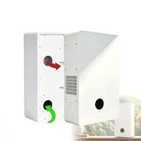 Système de ventilation à récupération d'énergie (ERV/HRV) WiFi pour pièce unique, 100m³/h, avec préchauffeur et filtre HEPA H13, OEM ODM