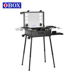 Chariot de salon OBOX pour maquillage, 4 roues, cadre en aluminium, durable, étanche, résistant à l'usure, collection Printemps 2024 - Product Image 2