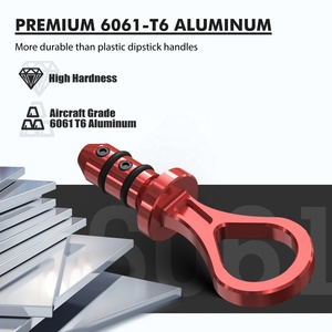 Bevinsee aluminium voiture jauge d'huile tirer poignée pour BMW E46 <span class=keywords><strong>E39</strong></span> E85 E86 Z4 M52TU M54 325i 328i 330i 525i 530i 11431436293 - Product Image 3