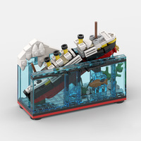 Blocs de construction Titanic en plastique, briques, briques, jouet, bricolage créatif, 3D, 247 pièces