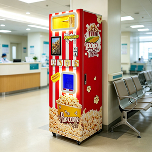 Venta al por Mayor de Quioscos Inteligentes para Venta de Palomitas de Maíz, Monitoreo Remoto, Máquinas Automáticas para Venta de Palomitas de Maíz, Compatible con Lector de Billetes y Tarjetas - Product Image 1