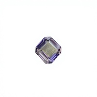Piedra de Tanzanita Natural Certificada, Sin Calentar, Multicolor, Corte Asscher Cuadrado, Color Excelente, Zoisita Natural, 2.27 Quilates, Limpia con Lupa