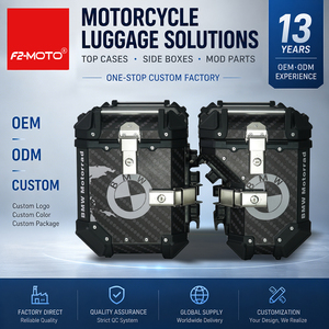 Maleta Lateral F2-<span class=keywords><strong>Moto</strong></span> de 46L con Calcomanía para <span class=keywords><strong>BMW</strong></span> <span class=keywords><strong>GS</strong></span> <span class=keywords><strong>1200</strong></span> de Aluminio, Alforjas Impermeables para Motocicleta de Viaje - Product Image 1