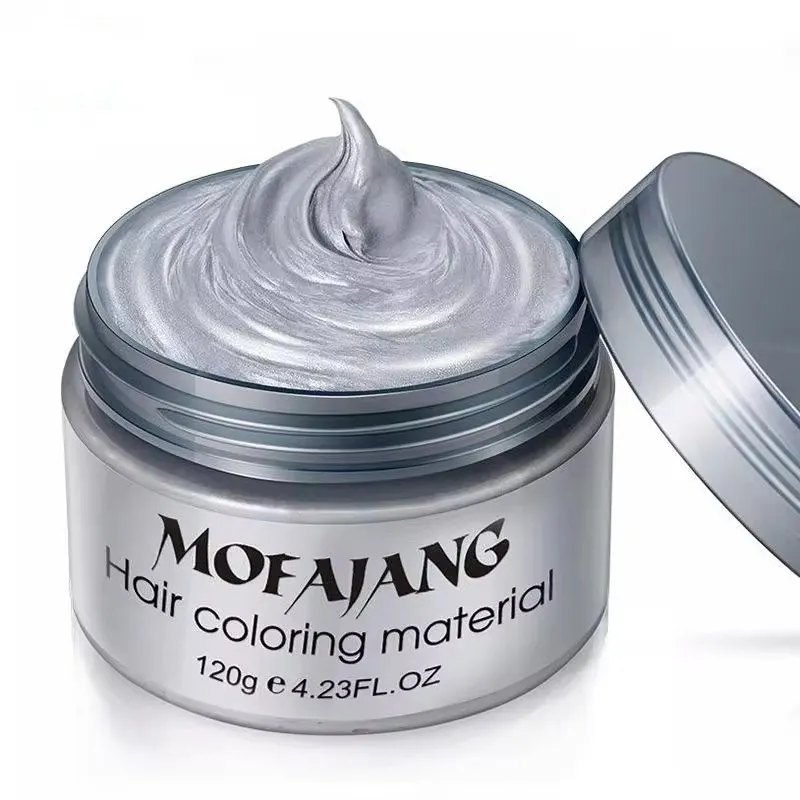 Mofajang 9 màu sắc nhãn hiệu riêng tạo kiểu tóc bom mát chất liệu tạm thời dùng một lần bùn tóc màu sáp