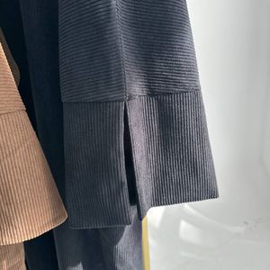 Latest Fashion <strong>Wholesale</strong> EID Modest Luxury <strong>Dubai</strong> Abaya Plain Turkey Cardigan Thick Corduroy Winter Abaya Muslim Women Dresses - Product Image 6