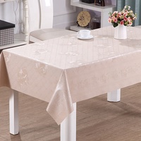 Nappe en PVC tissée à imprimé floral, résistante à la chaleur, imperméable, anti-taches, série nacrée PW302-Z08