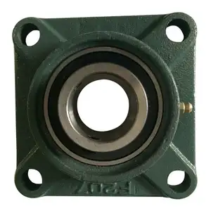 Super Quality Four Hole FY 35 TF Square Flanged Cast Mount Ball Bearing Units Made in Italy