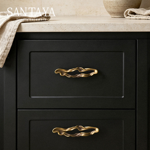 Santaya massief antiek messing handgrepen keukenkast grepen slaapkamer kledingkast ladeknoppen meubelgrepen - Product Image 3