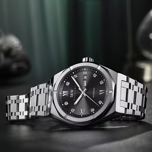 Reloj Mecánico Automático para Hombre, Modelo 751, con Indicador de Fecha y Día de la Semana, Caja y Correa de Acero Inoxidable, Cierre Oculto de Botón, Resistente al Agua 50m - Product Image 2