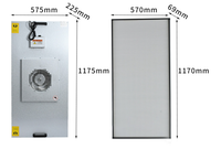 Nouvelle hotte à flux laminaire FFU avec filtre HEPA, unité de filtration par ventilateur, filtre en boîte et cadre en aluminium pour salles de culture de champignons en mycologie