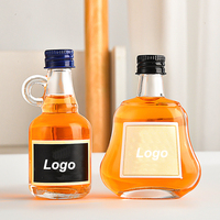 Mini bouteilles de vin en verre avec Logo personnalisé de haute qualité, de luxe Unique et exquis de 50ml
