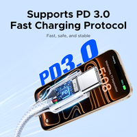 UGREEN PD 60W Typ-C Ladekabel USB-C zu USB-C Nylon-Ummanteltes Schnelllade-Datenkabel für iPhone 15-17 Pro Max Samsung