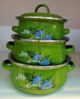 Casserole à succès sur le marché ghanéen avec poignée ordinaire 16.18.20cm/set671D/671DB/671EDB