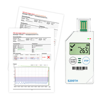 Software Potmagic para Reingeniería, S200TH, Pantalla LCD USB de un Solo Uso, Registrador de Temperatura y Humedad, Informe en PDF