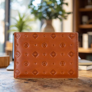 Boshiho Customizable Slim Cowhide Leather Men's <b>Wallet</b> Ultra-Thin Large Capacity <b>RFID</b> <b>Blocking</b> Anti-Theft Clip for Credit Cards - Product Image 2