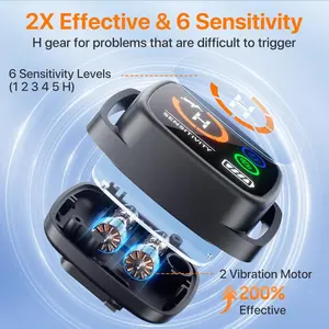 Hunde-Lähnhalsband für Hunde intelligentes Schock-Anti-Lähn-Trainingshalsband automatisches Halt-Lähnhalsband mit Beep-Vibrations-Ton - Product Image 2