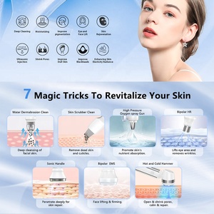 Fournitures d'esthéticienne NewFace, appareil Hydra Beauty, appareil de soin du visage, soin de la peau, oxygène facial portable, machine à bulles 7 en 1 - Product Image 3