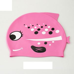 Gorro de Natación de Silicona para Niños y Niñas, Gorro de Baño para Cabello Corto, Mediano y Largo, Diseño de Pez de Dibujos Animados - Product Image 6