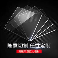 Feuille acrylique transparente ultra-fine avec épaisseur de précision, feuilles de plastique transparentes de 1 mm et 2 mm pour les couvercles d'affichage électronique