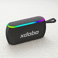 XDOBO X8 MINI II 30W Portable pour Enceinte 5.3 avec Audio Bidirectionnel, Étanchéité IPX5, Autonomie de 13H et Lumière LED pour Utilisation Extérieure