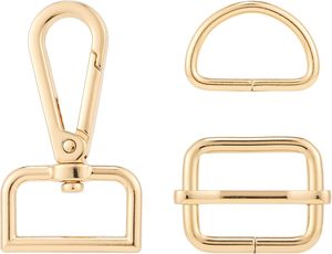 Pcs Bag Hardware Swivel <b>Snap</b> <b>Hooks</b> Tri Glide Slide Buckles D Rings For Purse And Bag Making - Product Image 1