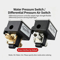 Pressostat différentiel de pression d'eau CVC, contrôle de pression de climatisation, connexion en laiton IP54 pour systèmes d'eau réfrigérée