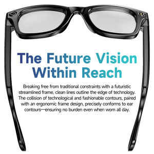 Lunettes Intelligentes W610 avec Caméra Anti-tremblement de 800 Mégapixels et Enregistrement Vidéo, Reconnaissance Intelligente, <span class=keywords><strong>Traduction</strong></span> IA en Temps Réel, Enregistrement <span class=keywords><strong>Vocal</strong></span> - Product Image 2