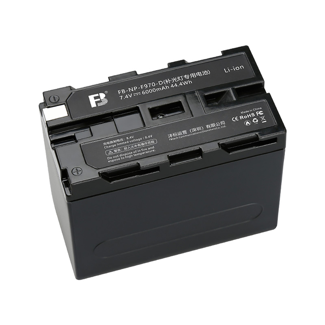 FB NP-F970-D 10000mAh Lithium Ion Battery for Fill Light/Monitor Cold and Heat Resistant Flexible LED Photography Lights Battery